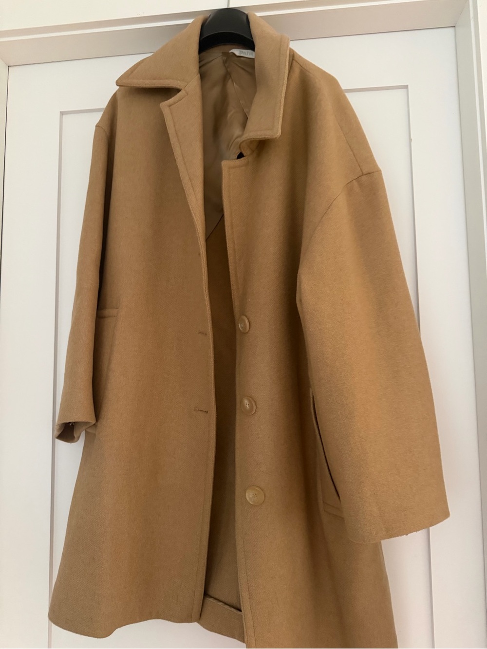 PALM ANGELS Camel Single-Breasted Coat